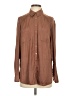 By Anthropologie 100% Polyester Brown Long Sleeve Blouse Size S - photo 1