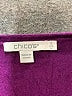 Chico's Paisley Floral Graphic Solid Purple Pullover Sweater Size L - photo 7
