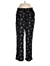 Christopher & Banks 100% Polyester Floral Black Casual Pants Size L - photo 1