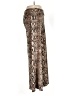White Mark Animal Print Brown Casual Pants Size L - photo 4