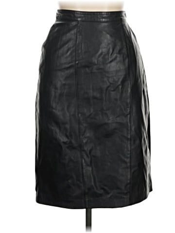 Evan Davies Faux Leather Skirt (view 1)
