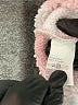 Shein 100% Polyester Plaid Pink Faux Fur Jacket Size 6 - photo 7