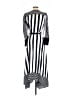 BCBGMAXAZRIA 100% Polyester Stripes Black Casual Dress Size XS - photo 2