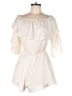Sage 100% Polyester Solid Ivory Romper Size M - photo 1