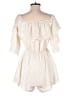 Sage 100% Polyester Solid Ivory Romper Size M - photo 2