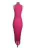 AFRM Solid Pink Cocktail Dress Size S - photo 2