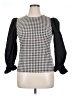 Alice Blue Houndstooth Black 3/4 Sleeve Top Size XL - photo 1