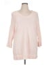 SONOMA life + style 100% Cotton Pink Pullover Sweater Size 0X - photo 1
