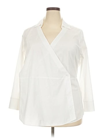 Foxcroft 3/4 Sleeve Blouse (view 1)