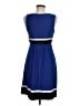 Chaps Color Block Blue Casual Dress Size M - photo 2