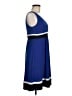 Chaps Color Block Blue Casual Dress Size M - photo 4