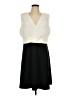 DKNY Color Block Ivory Cocktail Dress Size 16 - photo 1