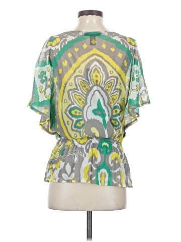 INC International Concepts Short Sleeve Blouse (view 2)