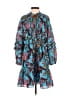 Figue Paisley Blue Casual Dress Size XS - photo 1