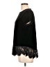 Adrianna Papell Black Short Sleeve Top Size L - photo 5