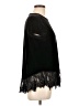 Adrianna Papell Black Short Sleeve Top Size L - photo 4