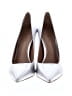 Schutz Metallic Silver Gray Heels Size 7 - photo 2