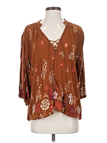 Ecote 3/4 Sleeve Blouse (view 1)