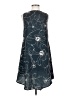 Keepsake 100% Polyester Graphic Blue Casual Dress Size S - photo 1