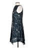 Keepsake 100% Polyester Graphic Blue Casual Dress Size S - photo 5