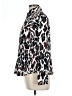 Foxcroft 100% Cotton Animal Print Silver Long Sleeve Blouse Size 10 - photo 5