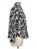 Foxcroft 100% Cotton Animal Print Silver Long Sleeve Blouse Size 10 - photo 4