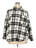 No Comment Plaid Gray Long Sleeve Blouse Size 3X - photo 1