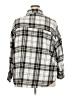 No Comment Plaid Gray Long Sleeve Blouse Size 3X - photo 2