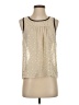 Monteau 100% Polyester Tan Sleeveless Blouse Size S - photo 1