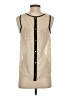 Monteau 100% Polyester Tan Sleeveless Blouse Size S - photo 2