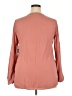 Just Fab 100% Polyester Pink Long Sleeve Blouse Size XXL - photo 2