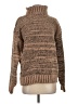 BCBGMAXAZRIA Tweed Brown Turtleneck Sweater Size S - photo 1