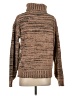BCBGMAXAZRIA Tweed Brown Turtleneck Sweater Size S - photo 2