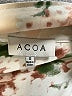 ACOA collection 100% Polyester Floral Ivory Long Sleeve Blouse Size S - photo 7