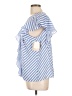 14th & Union 100% Polyester Blue Short Sleeve Blouse Size L - photo 5