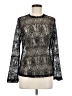 Wanderlux Black Long Sleeve Blouse Size M - photo 1