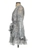 Polly 100% Polyester Gray Cocktail Dress Size 4 - photo 5