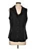 Cividini Black Sleeveless Button-Down Shirt Size EU (IT) 48 / US 12 - photo 1