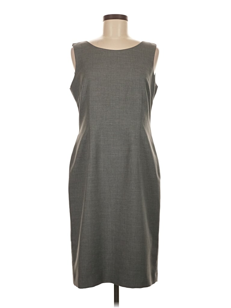 Pre-owned Kasper Casual Dress In Gray