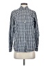 J.Crew Checkered-gingham Blue Long Sleeve Button-Down Shirt Size 4 - photo 1
