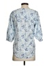 Billy T 100% Lyocell Print Blue Short Sleeve Blouse Size XS - photo 2