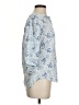 Billy T 100% Lyocell Print Blue Short Sleeve Blouse Size XS - photo 4