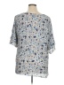 PREMISE 100% Polyester Blue Short Sleeve Blouse Size 1X - photo 2