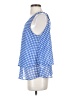 Tulle 100% Polyester Blue Sleeveless Blouse Size S - photo 5