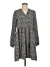 Nine West 100% Polyester Houndstooth Gray Casual Dress Size M - photo 1
