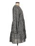Nine West 100% Polyester Houndstooth Gray Casual Dress Size M - photo 4