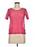 Next 100% Nylon Pink Short Sleeve Top Size UK 8 / US 4 - photo 1