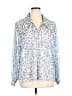 CAbi Animal Print Blue Long Sleeve Blouse Size XL - photo 1