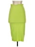 Missguided Solid Green Casual Skirt Size 4 - photo 2