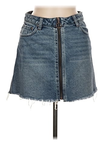 We the Free Denim Skirt (view 1)